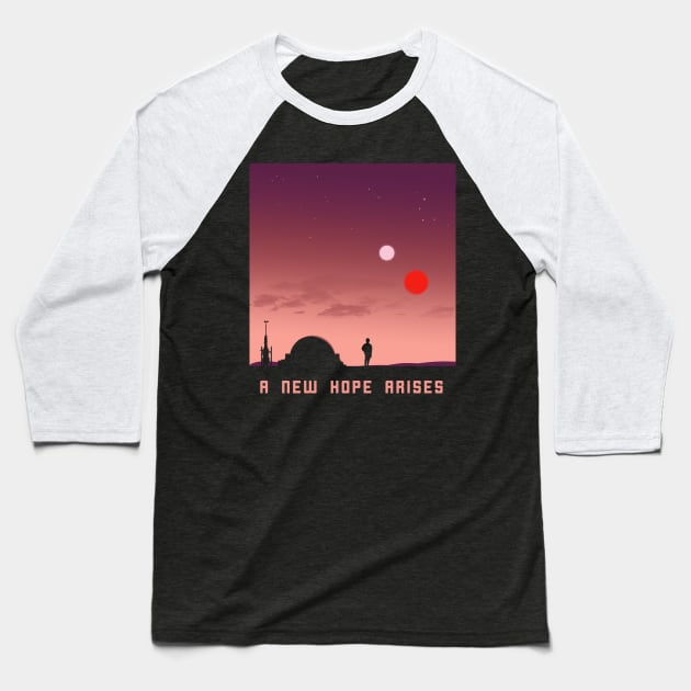 A New Hope Arises Baseball T-Shirt by FenHarel